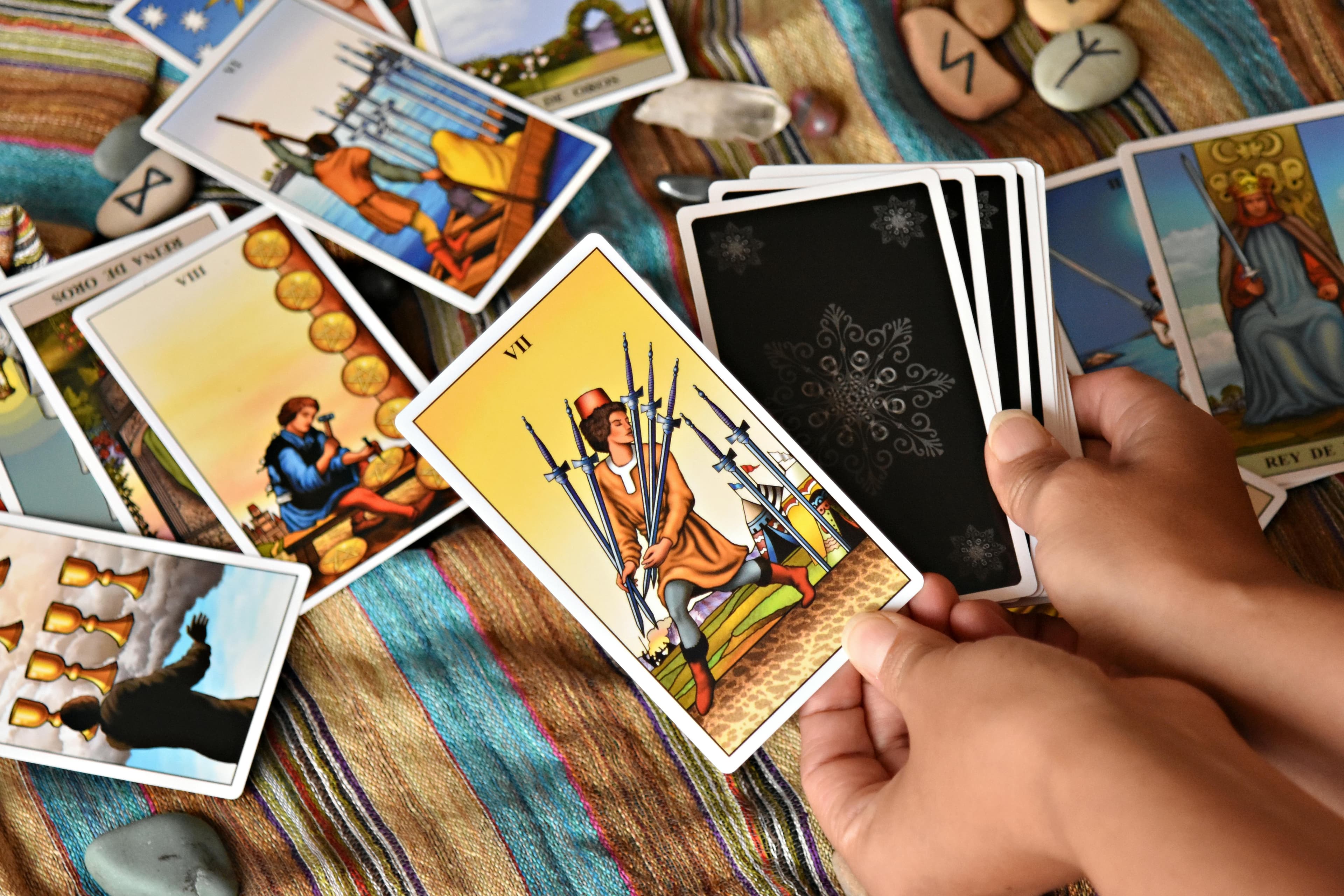 Tarot reading session